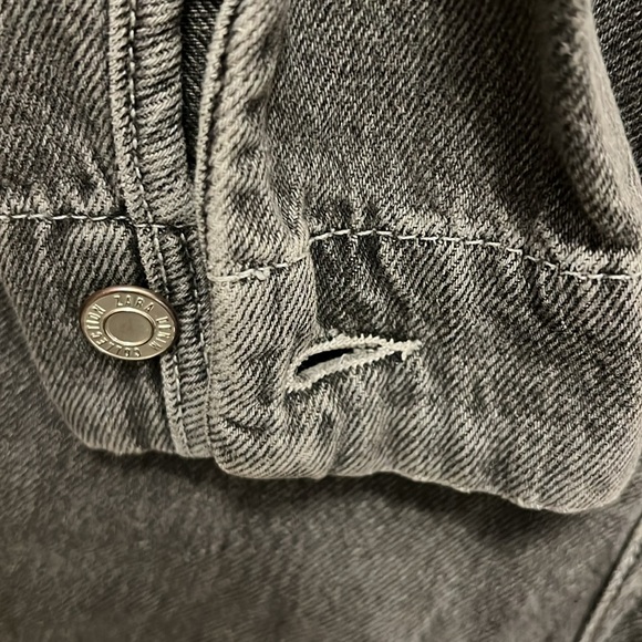 Zara Kids Denim Jumpsuit in Charcoal Grey size 13-14 - Picture 5 of 8